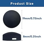 Remplacement du bouton d'entrée pour la caméra Pro/Peephole - 4-Pack Bouton de porte comprend 2 Vis, Fixe Boutons craqués Aucun appareil coûteux nécessaire, facile DIY Installe dans le procès-verbal