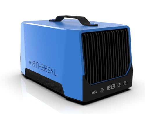 Airthereal DA25 Generador de ozono de escritorio, eliminador de olores portátil, alta emisión de 60.000 mg/h para eliminar humo, VOC y olores de animales, para su hogar, garaje, coche y habitaciones