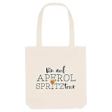 VISUAL STATEMENTS - Stofftasche mit Spruch - Aperol Spritztour - Jutebeutel aus Baumwolle - Einkaufstasche