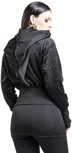 Felpa Jogging Gothic Di Gothicana By Emp - Soft Nicki Hoodie - S A 5XL - Donna - Nero - 6