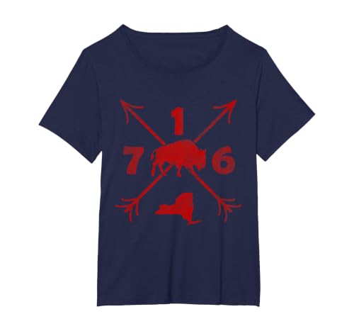 Buffalo New York NY | Area Code 716 T-Shirt, Women's Plus, Navy Blue, 3X