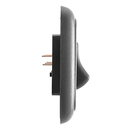 American Technology Components Triple SPST On-Off Switch with Bezel, 12-Volt, for RV, Trailer, Camper (Black)