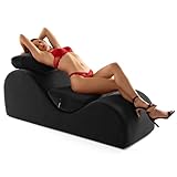 Liberator Esse Luxury Sex Chair for Couples, Ergonomically Designed Love Chair for Better Positions, Made with Durable High-Density Foam, Enhances Comfort and Intimate Connection, Velvish Black