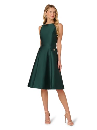 Adrianna Papell Women's Button Mikado Dress