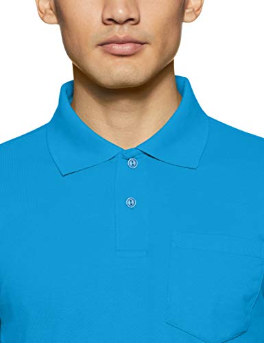 Image of Rupa Bumchums Men Super Combed Cotton Solid Half Sleeve Club Collar Polo Regular Fit T-Shirt with Chest Pocket