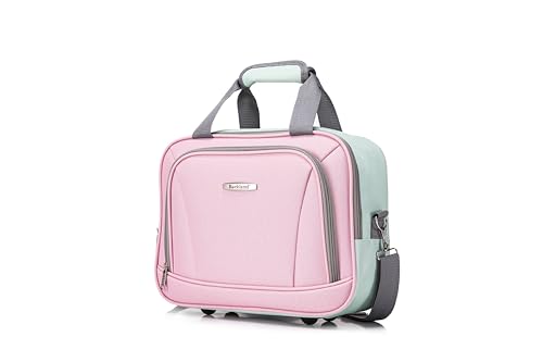 Image of Rockland Melbourne Hardside 2 Piece Expandable Spinner Wheel Luggage Set, Carry-On 20 inch and Tote 14 inch, Mint