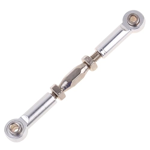 Yardwe 6 piezas de Tensor de Aluminio para Camiones Hsp Racing Hpi Buggies en color Plateado miniatura 1