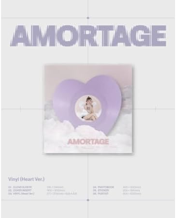 JI-SOO Mini Album AMORTAGE Vinyl (Heart) + Extra photocards