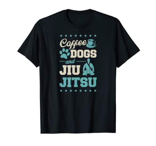 Perros De Café Y Jiu Jitsu Entrenamiento Divertido BJJ Camiseta