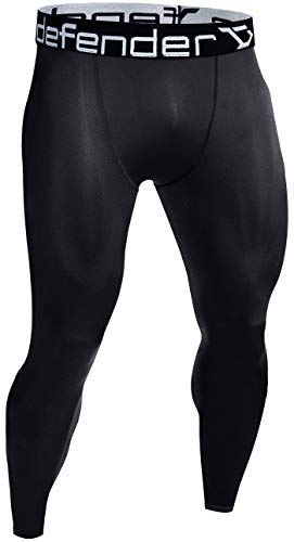 Defender Men's Sports Compression Pants Under Jerseys Tights Shorts Fits Football BB L