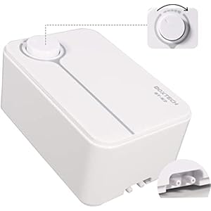 Boxtech Ossigenatore per Acquario, Aeratore Acquario Ultra Silenziosa con Flusso d’aria Regolabile, Potente Pompa d’aria Acquario con 2 Uscite per Pompare Bolle d’aria per Acquario da 10-550L
