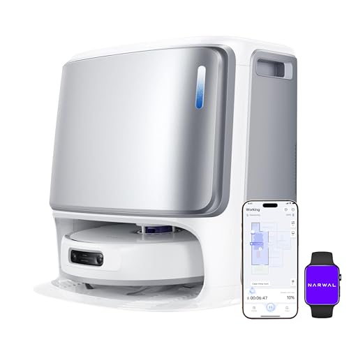 NARWAL Freo Z Ultra Robot Aspirapolvere Lavapavimenti con Doppi Chip AI e Twin AI Dodge, Evitamento...