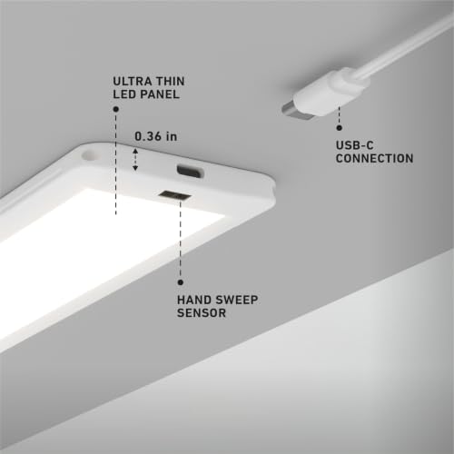 Image of artika Under Cabinet Lighting LED Light Bar - Dimmable, Ultra-Slim, Selectable Color Temperature, Plug-in Closet Light, 1100 Lumens, 22W, Energy Saving