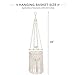 Mkono Macrame Plant Hangers Boho Chic Indoor Hanging Planter Basket Vintage Style Fringed Flower Pot Holder Rope Home Decor, 44 Inch
