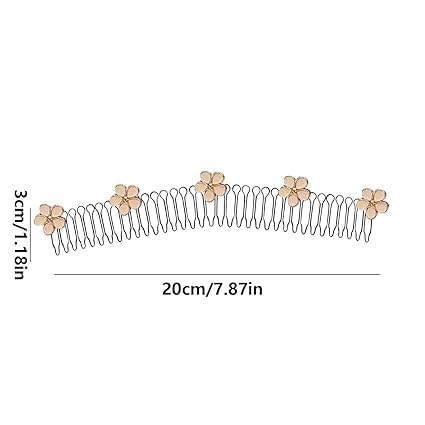 ORYNTH Single Floral Decorative Hair Comb, Black Spring Clip with White Pearl Flower Accent, Elegant and Functional Hairpin for Updos, Weddings, Birthdays, and Daily Fashion, 2 Pcs - Multi. 3