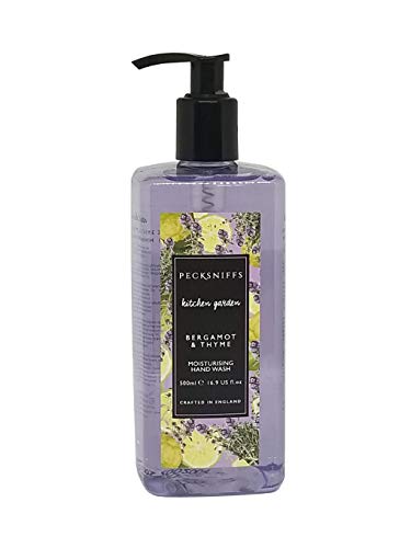 Pecksniff's Luxury Scented Hand Soap, Bergamot & Thyme Moisturizing Hand Wash, 16 Fl Oz.