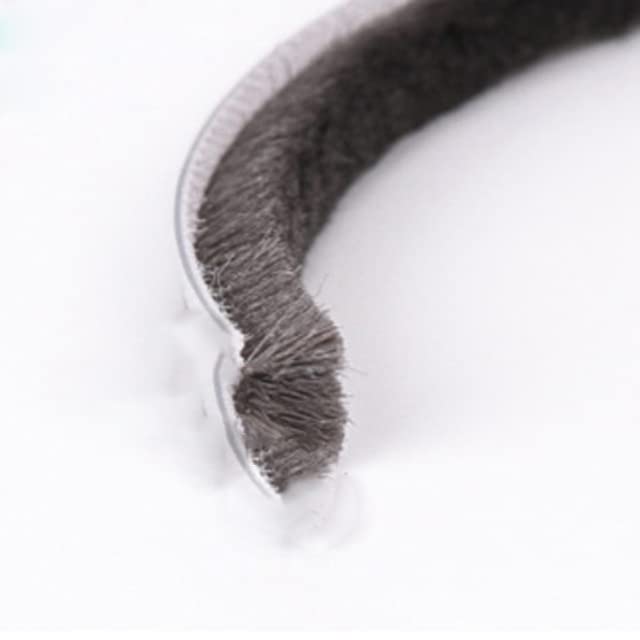hi2018【STORM SEAL】DUDLEY WITH FUR 10M Furry Seal Brush Pile Window Sliding Door Weather Strip Draft