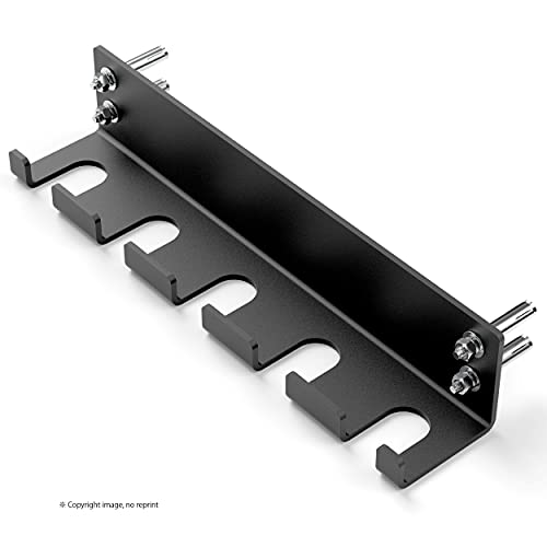 31G2dAblSlS JFJ Barbell Storage Wall Mounted Hanging Bar Holder for Olympic Barbell, Black Powder Coated, Space Saving Commercial or… - Image 3