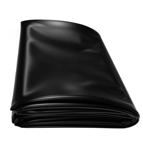 NRQCJM Lámina para Estanque De HDPE 1X4 2X2M 3X4 4X6M 4X12M 6X8M, Negra Impermeable Membrana, Revestimiento para Estanques Lona Forro De Estanque De Peces(Tamaño:4X8M)