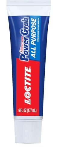 Image of Loctite Power Grab Express Construction Adhesive, ultimate strength, 0 second grab, high tack adhesive, No-nails and screws, no clamping, DIY, no mixing, metal,tiles,wood,concrete,177ml x pack of 12