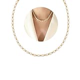 Goxozzy Pearl Choker Necklace,Freshwater Cultured Strands Chain Handmade Necklaces Jewelry for Women