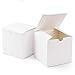 GSSUSA Small Gift Boxes 25Pack 4x4x4" White Kraft Gift Boxes with Lids for Gifts, Crafting, Cupcake Boxes