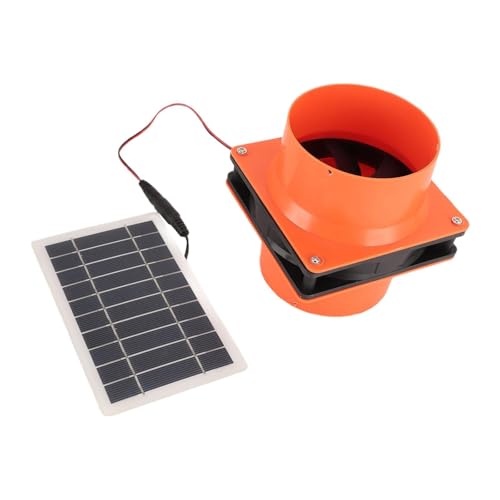Folpus Extractor de aire solar de 12 V, 130 CFM, fácil instalación, multiusos, resistente y silencioso, para cabina de barco o gallinero.