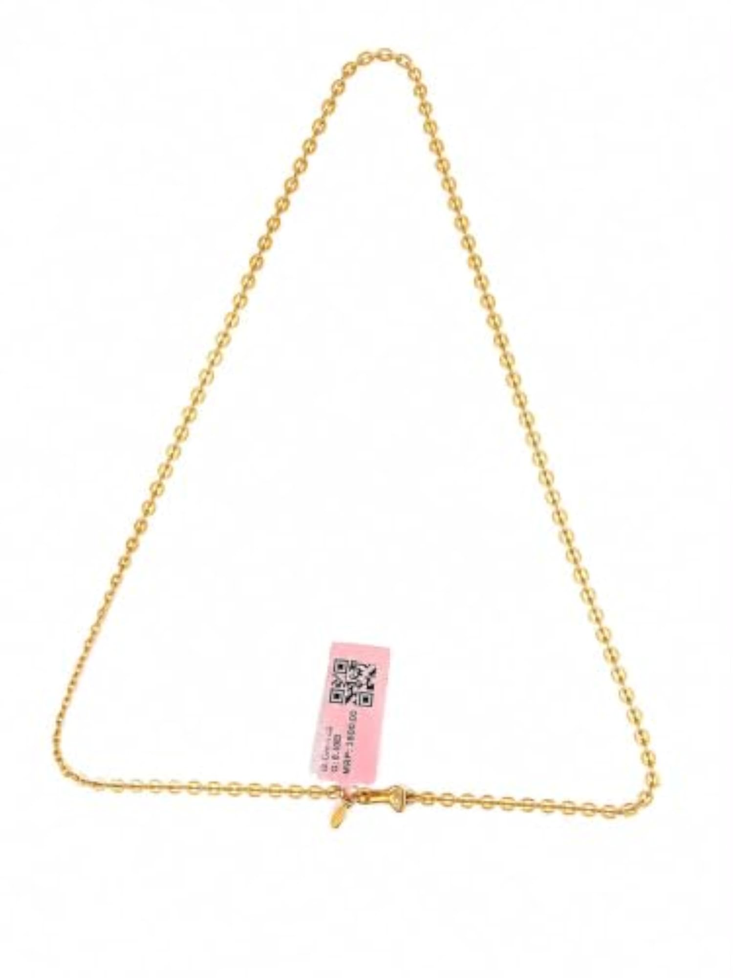 Men's Gold Plated Chain Necklace, Elegant Design