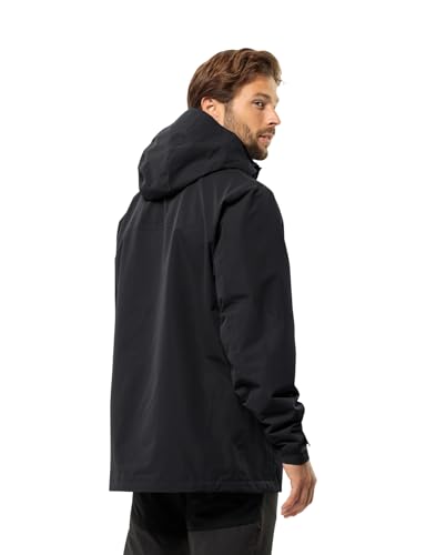 Jack Wolfskin Herren Jasper 2l Jkt M, Schwarz, L EU – Ansicht 3