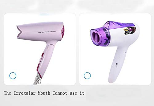 2Pcs Black Plastic Salon Replacement Hair Dryer Drying Concentrator Hair Styling Tool Hood Cover Only Fit For The Nozzle Outer Diameter Is 4.5Cm #TOP4