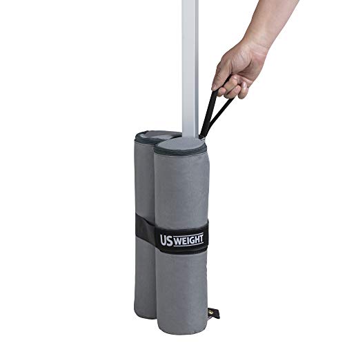 US-Weight-Titan-Fillable-Canopy-Weight-Bags-4-Pack-with-Reliable-Zippers-Double-Bagged-Design-Heavy-Duty-Thread-and-Box-Stitched-Stress-Points US Weight Titan Fillable Canopy Weight Bags 4 Pack with Reliable Zippers Double Bagged Design Heavy Duty Thread and Box Stitched Stress Points