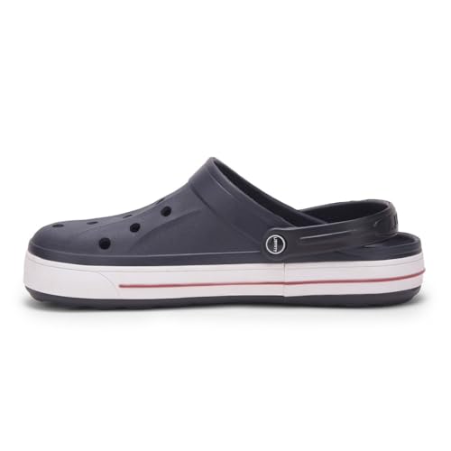 Image of Liberty A-HA LITEWALK Clogs for Men Black, Navy Blue, Green, Grey, Blue, Khaki & Off White | Casual Slip-On Slingback Clog for Walking & Outdoor Use