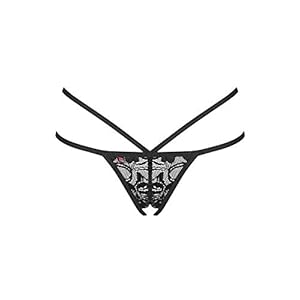 Obsessive 860 Damesstring Sexy Open, Zwart