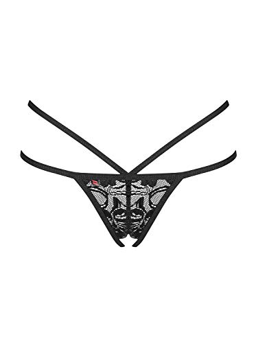 Obsessive 860 Damesstring Sexy Open, Zwart
