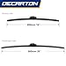 DECARTON Factory Windshield Wiper Blades 26 inch + 16 inch for Hyundai Elantra 2018-2020 - OEM Quality