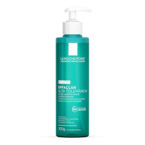 La Roche-Posay Effaclar Gel de Limpeza Facial Alta Tolerância, Purifica e Reduz a Oleosidade sem Ressecar, para Peles Oleosas e Sensíveis, Hipoalergênico