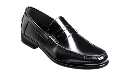 BARKER Newington Men's Loafers – Luxury Handcrafted Black Leather Slip-On Shoes for Every Journey