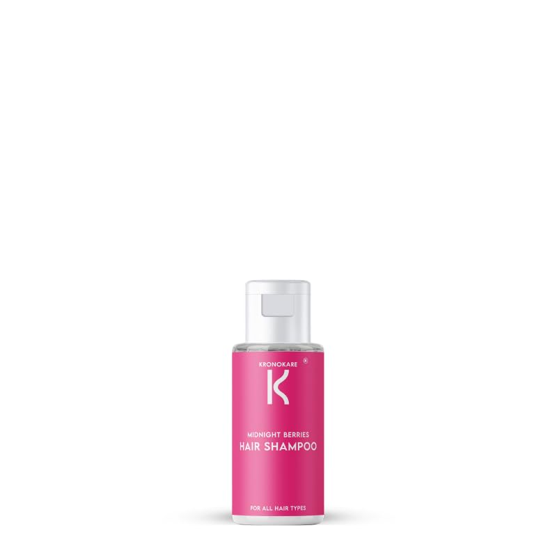 Image of Kronokare Midnight Berries Hair Shampoo 30 ml | Nourishing & Deep Cleansing Formula for Silky, Fragrant Hair