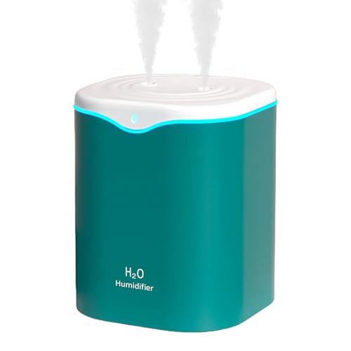 Humidificador De Niebla Fría - Difusor De Vapor Doméstico, Tanque De Ayuda Para Dormir | Air Rociador De Humedad De Aire De 2l Para Plantas, Unidad De Dormitorio De Luz Nocturna, Susurrar Humidificaci
