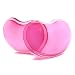 INNERNEED Silicone Gel Keyboard Wrist Rest Mouse Pad Wrist Support Cool Hand Pillow Cushion, Ergonomic, Heart-shaped Translucence (2pcs Pink Pad)
