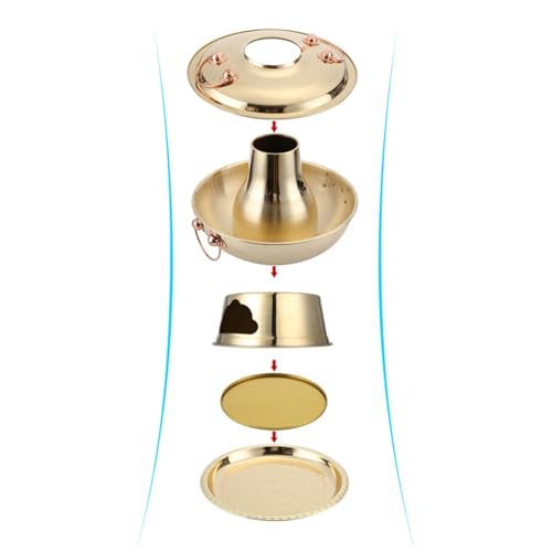 Olla para Fondue de Carbón de Cobre 28cm estilo Pekín miniatura 4