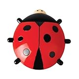 17 x 17 x 5 cm. Thermomètre de fenêtre coccinelle