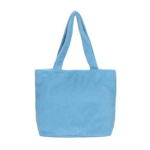 Bolso tote peludo Cookie Monster azul miniatura 6