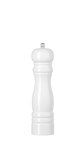 Moulin à sel céramique HENDI bois manuel réglable blanc 215 mm pour cuisine