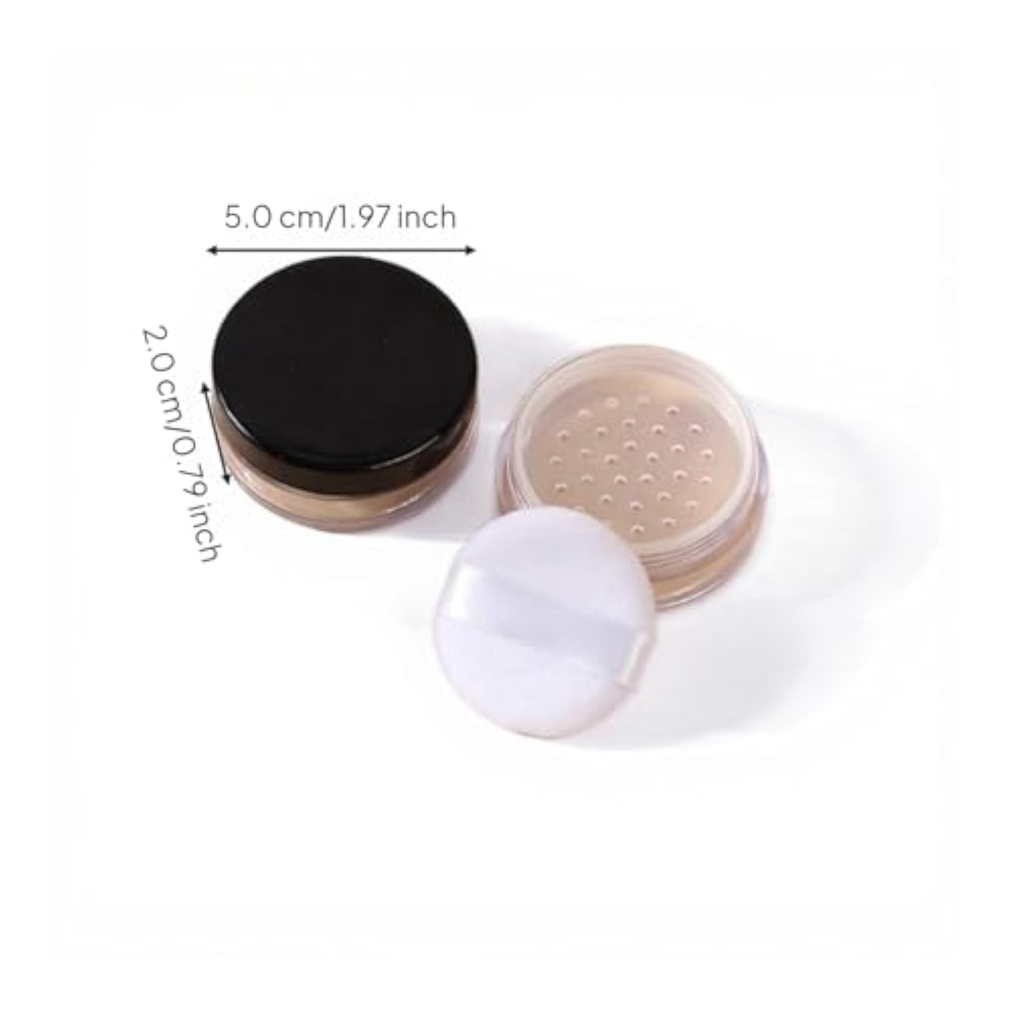 Loose Powder Container, Mini Portable Powder Case