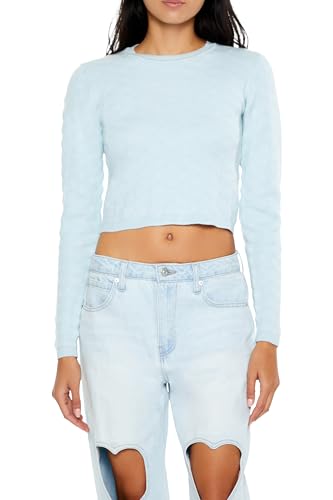 Forever 21 Women's Textured Cropped Sweater