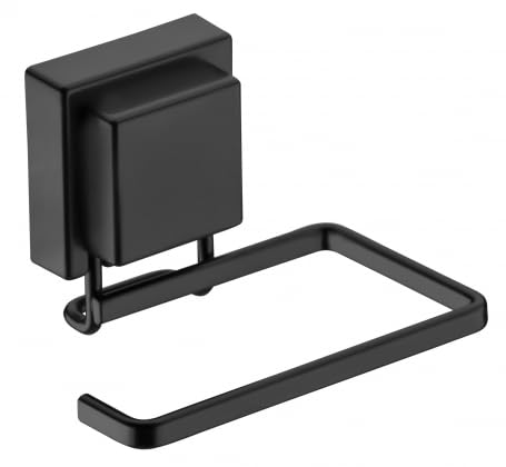 Porta papel higienico suporte preto fosco ventosa Future 8052PT