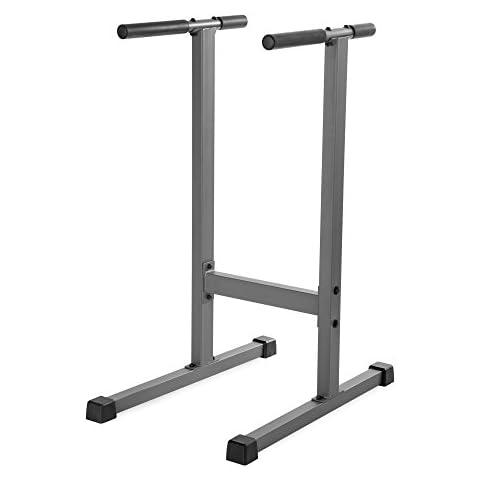 XMARK Dip Station 500 lb. Weight Capacity Uniquely Engineered Angled Uprights Accommodate Men and Women XM-4443 Cover
