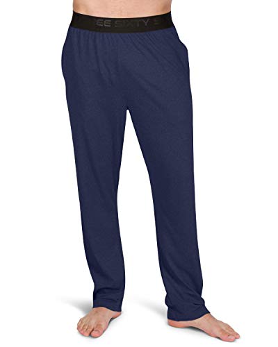Performance Dry Fit Pajama Pants For Men - Stretch Lounge Pjs With Pockets, Tapered Fit, Solid #TOP27