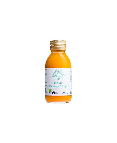 VEEN Ayurveda Super Shot - Turmeric Cinnamon Apple | 100% Natural Immunity Booster Healthy Drink with Apple & Lemon Juice, 100 ml | Anti- Inflammatory- Pack of 1
